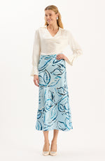 Astrid Charmeuse Blouse - Ivory