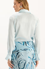 Candice Silk Blouse - Above the Clouds