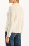 Gracie Cashmere Basketweave Sweater - Ivory