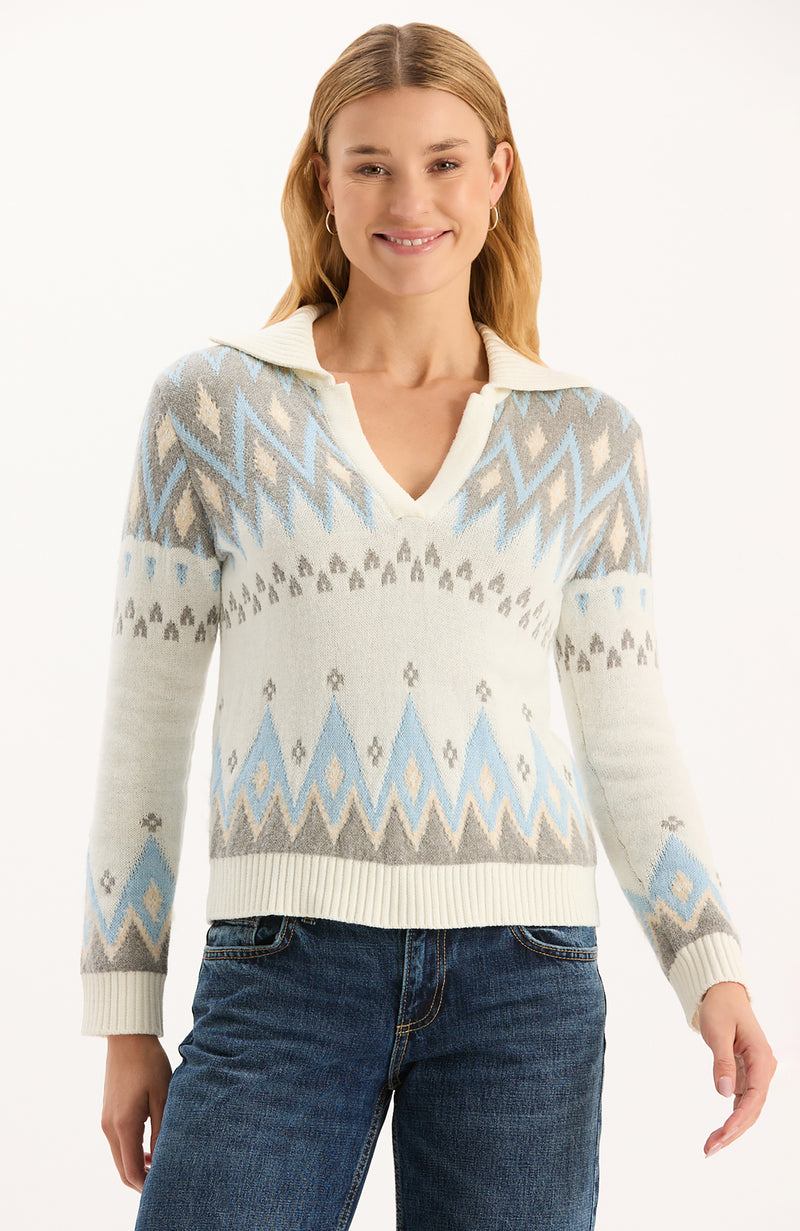 Logan Fair Isle Sweater - Multi Fair Isle