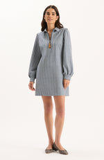 Melanie Knit Dress - Navy Houndstooth