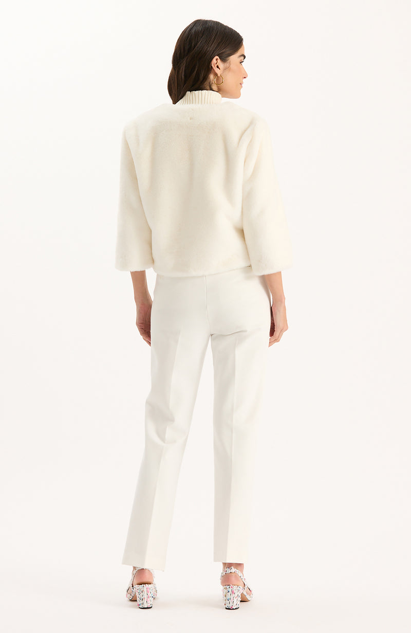 Aspen Faux Fur Jacket - Ivory
