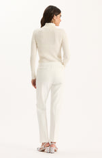Cotton Cashmere Turtleneck - White