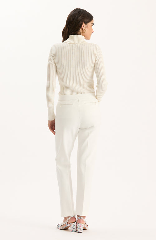 Maddie Ponte Pant - Ivory
