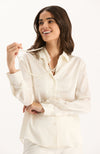 Candice Silk Blouse - Ivory