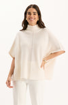 Lucia Cashmere Blend Capelet - Ivory