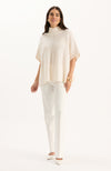 Lucia Cashmere Blend Capelet - Ivory