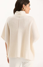 Lucia Cashmere Blend Capelet - Ivory