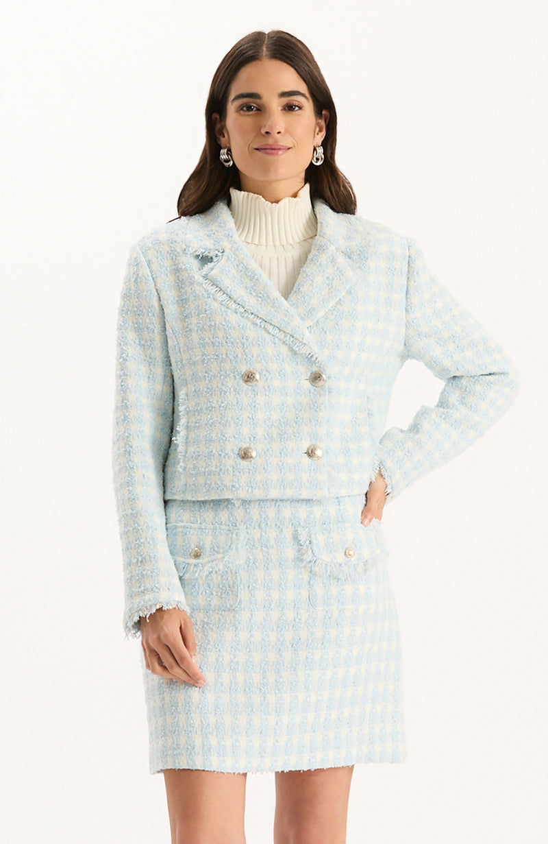Leah Bouclé Jacket - Above the Clouds