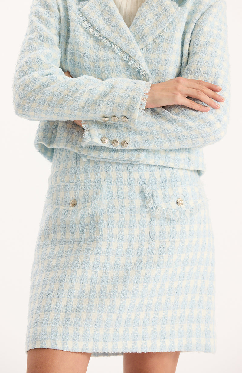 Ashley Bouclé Skirt - Above the Clouds