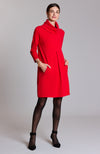 Kim Cotton Cashmere Dress - Flame