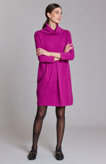 Kim Cotton Cashmere Dress - Berry
