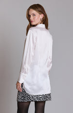 Charlie Charmeuse Top - Ivory