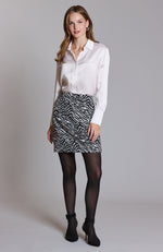 Cindy Zebra Skirt - Zebra