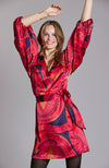 Val Paisley Charmeuse Dress - Paisley