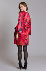 Val Paisley Charmeuse Dress - Paisley