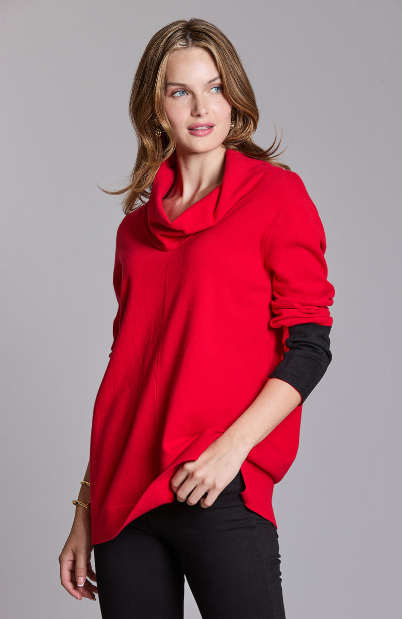 Cotton Cashmere Everyday Tunic - Flame