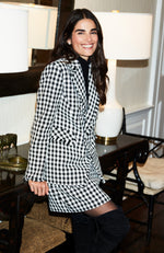 Ashley Check Skirt - Black White Check