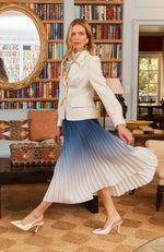 Cara Ombré Pleated Skirt - Blue Ombre