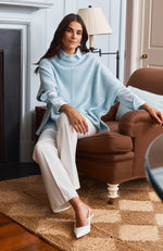 Lucia Cashmere Blend Capelet - Above the Clouds