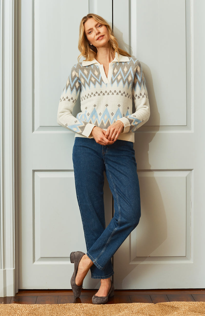 Logan Fair Isle Sweater - Multi Fair Isle