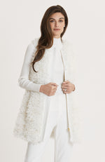 Crawford Faux Lamb Vest - Winter White