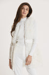 Crawford Faux Lamb Vest - Winter White
