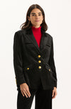 Goldie Velvet Jacket - Black