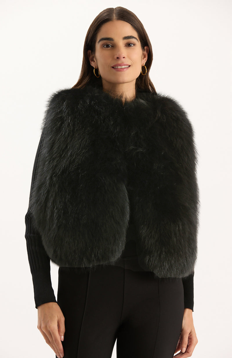 Tal Fur Vest - Black – tyler böe