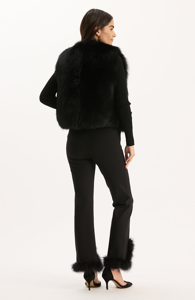 Tal Fur Vest - Black – tyler böe