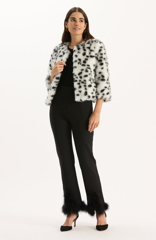 Ermin Jacket - Black White Spots