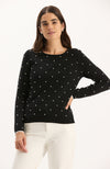 Pearl Pullover Sweater - Black