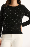 Pearl Pullover Sweater - Black