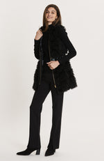 Crawford Faux Lamb Vest - Black