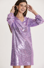 Porter Sequin Dress - Lavender