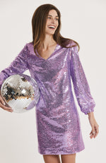 Porter Sequin Dress - Lavender