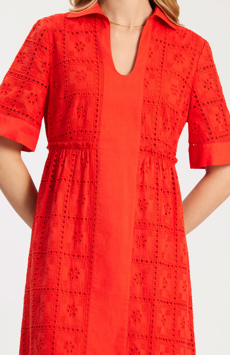 clementina eyelet maxi dress Tyler Boe Lane Cotton Eyelet Maxi (Grenadine, S)
