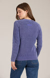 Mineral Wash Crew Neck Sweater - Violet