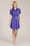 Veronica Vegan Leather Dress - Violet