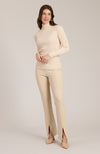 Margie Ponte Slit Front Pant - Flax