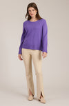 Cashmere Center Stitch Sweater - Light Violet