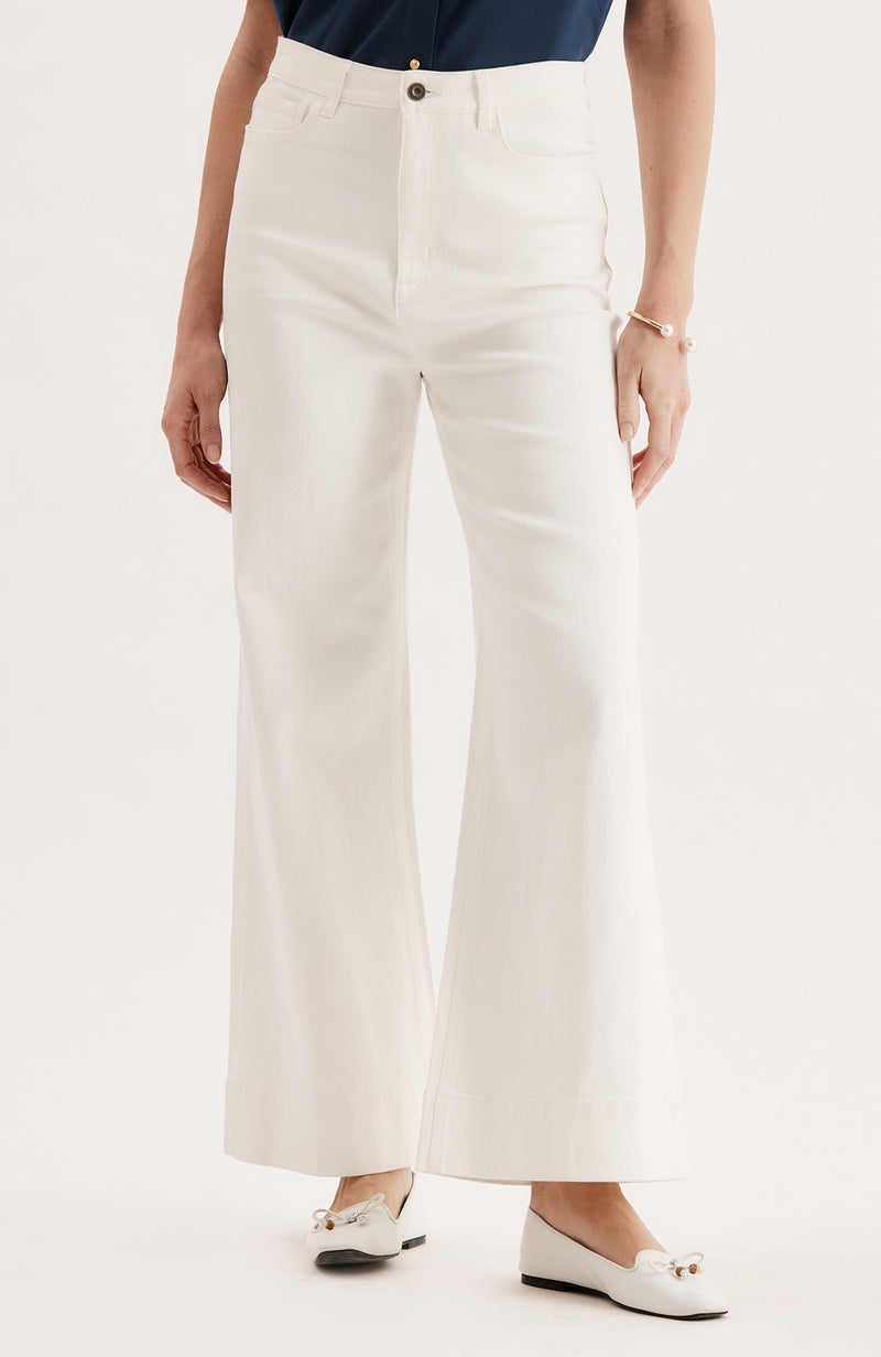 Wide Leg Jean - White