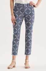 Cotton Spandex Medallions Pant - Medallions