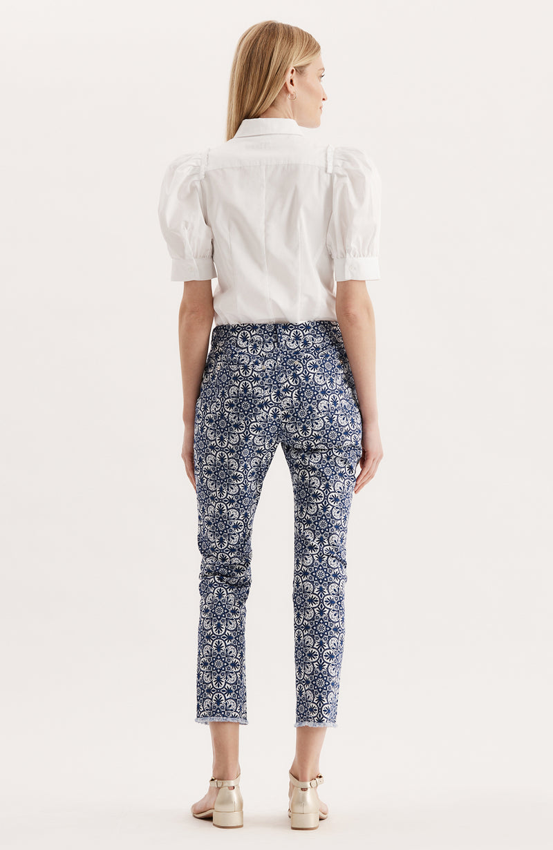 Cotton Spandex Medallions Pant - Medallions