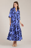 Cara Moonlit Floral Midi Dress - Moonlit Floral