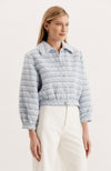 Harper Boucle Jacket - Light Blue