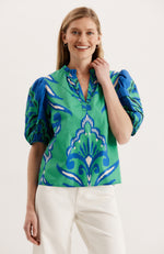 Jenna Cotton Graphic Top - Mixed Graphic