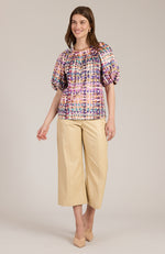 Renee Confetti Plaid Top - Confetti Plaid