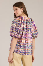 Renee Confetti Plaid Top - Confetti Plaid