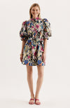 Lydia Watercolor Floral Dress - Watercolor Floral